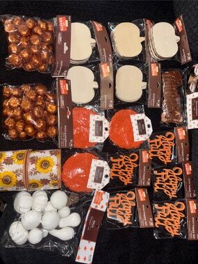 Fall Craft Decor Autumn 🍂 DIY crafting mini pumpkins ribbons and more bundle